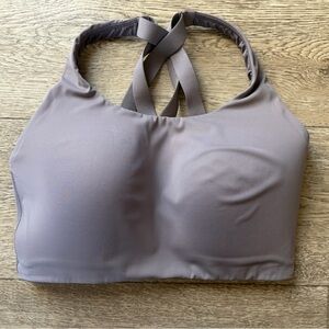 Lululemon Women's Cross-Back Sports Bra - Gray 36-DDD